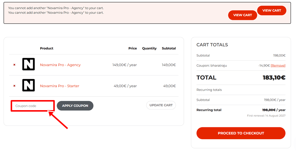 Novamira Coupon Code